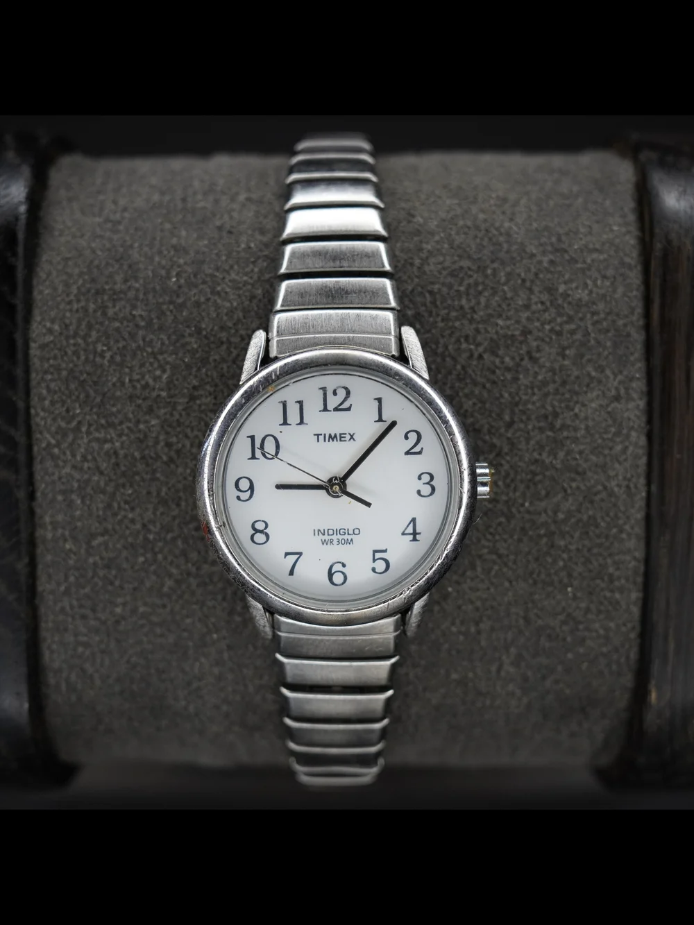 Timex Indiglo WR30M Quartz White Dial Women's Watch Stainless Steel